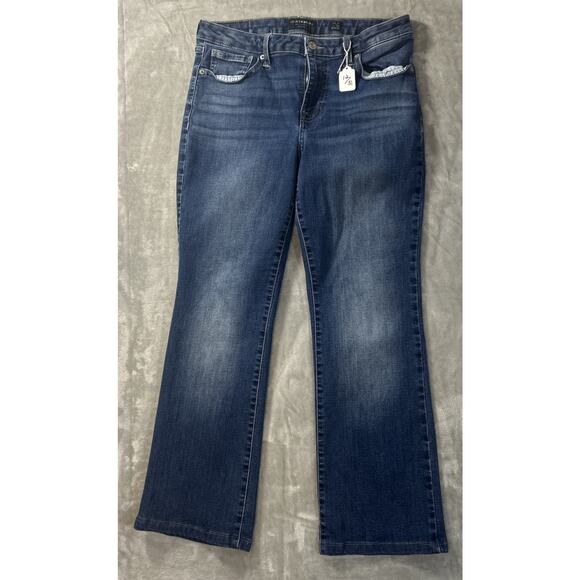 Lucky Brand Lolita Low Rise Boot Womens Blue Jeans 12/31 - Picture 1 of 10